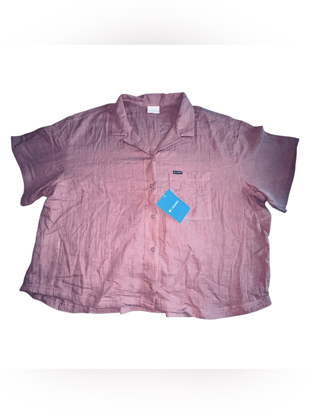 Columbia Short-Sleeve Shirt in Dusty Pink